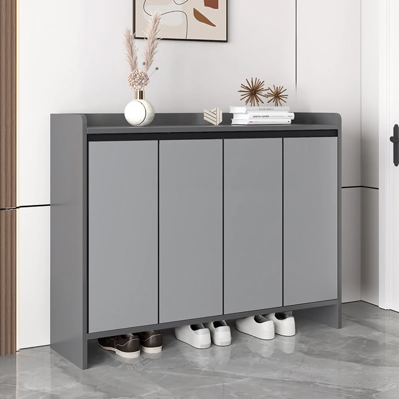 

Dustproof High Shoe Cabinet Narrow Strong Gray Space Saving Drawer Shoe Cabinet Living Room Luxury Armario De Zapatos Furniture