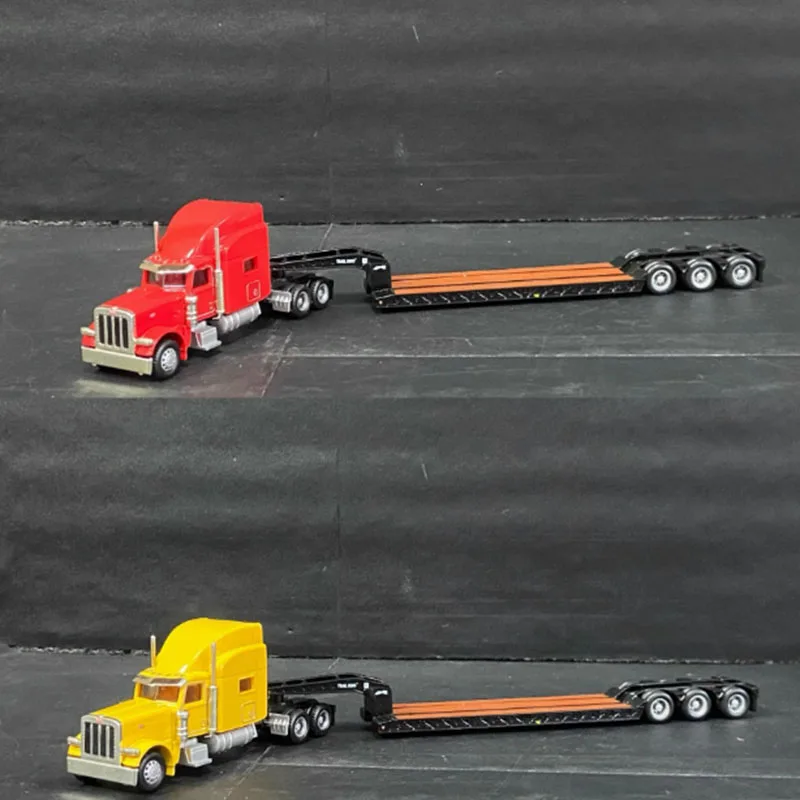 NORSCOT 1/87 Peterbilt 389 Alloy Heavy truck low board trailer Model Car Toys Souvenir Gift Static Display Hobby Collection