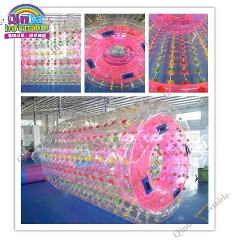 巨大プール用フローティングローリング人間用インフレータブルウォーターローラーウォーキングボールバブルゾーブボール