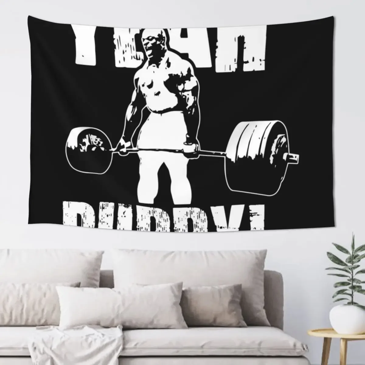 

YEAH BUDDY (Ronnie Coleman) Tapestry Room Decorations Aesthetic Decorative Wall Mural Tapestry