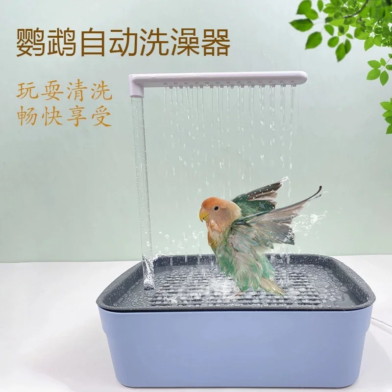 

Parrot Electric Auto Circulating Large Bird Bath Basin For Budgies Cockatiels Bathroom Pet Care For Bird Owners Birthday Gift