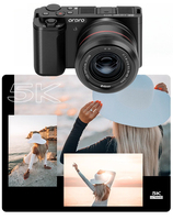 G730 5K/4K Ultra HD Digital Camera 3.2''Screen,60FPS,12X Optical Zoom,AF/MF,IR Night Vision,Vlog Camcorder for Photography&Video