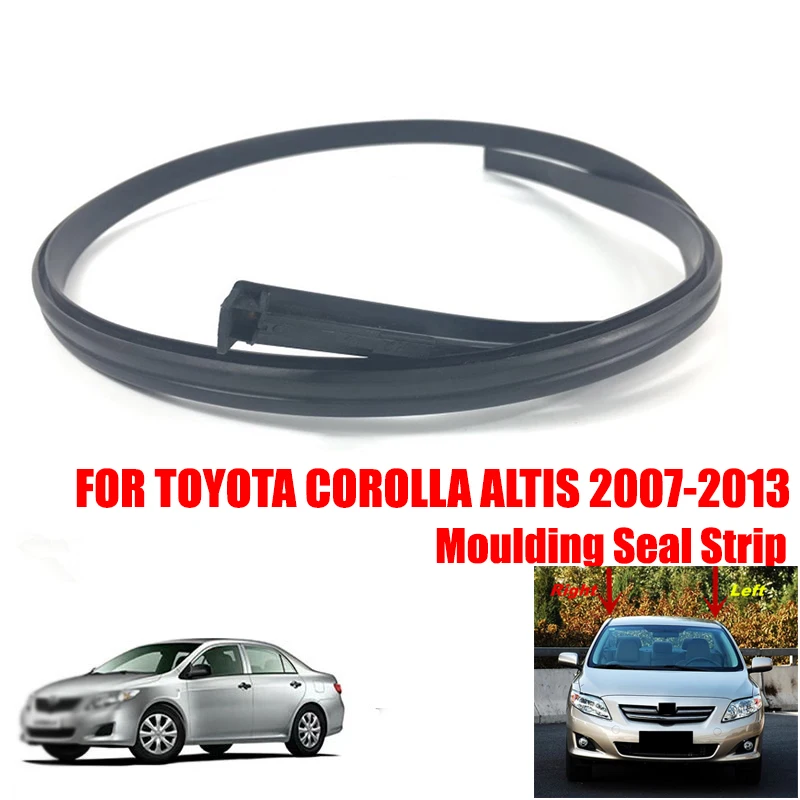 75556-02110 75555-02110 136cm Car Accessories Rubber Roof Drip Finish Moulding Seal Strip For TOYOTA COROLLA Sedan E18 2007-2013