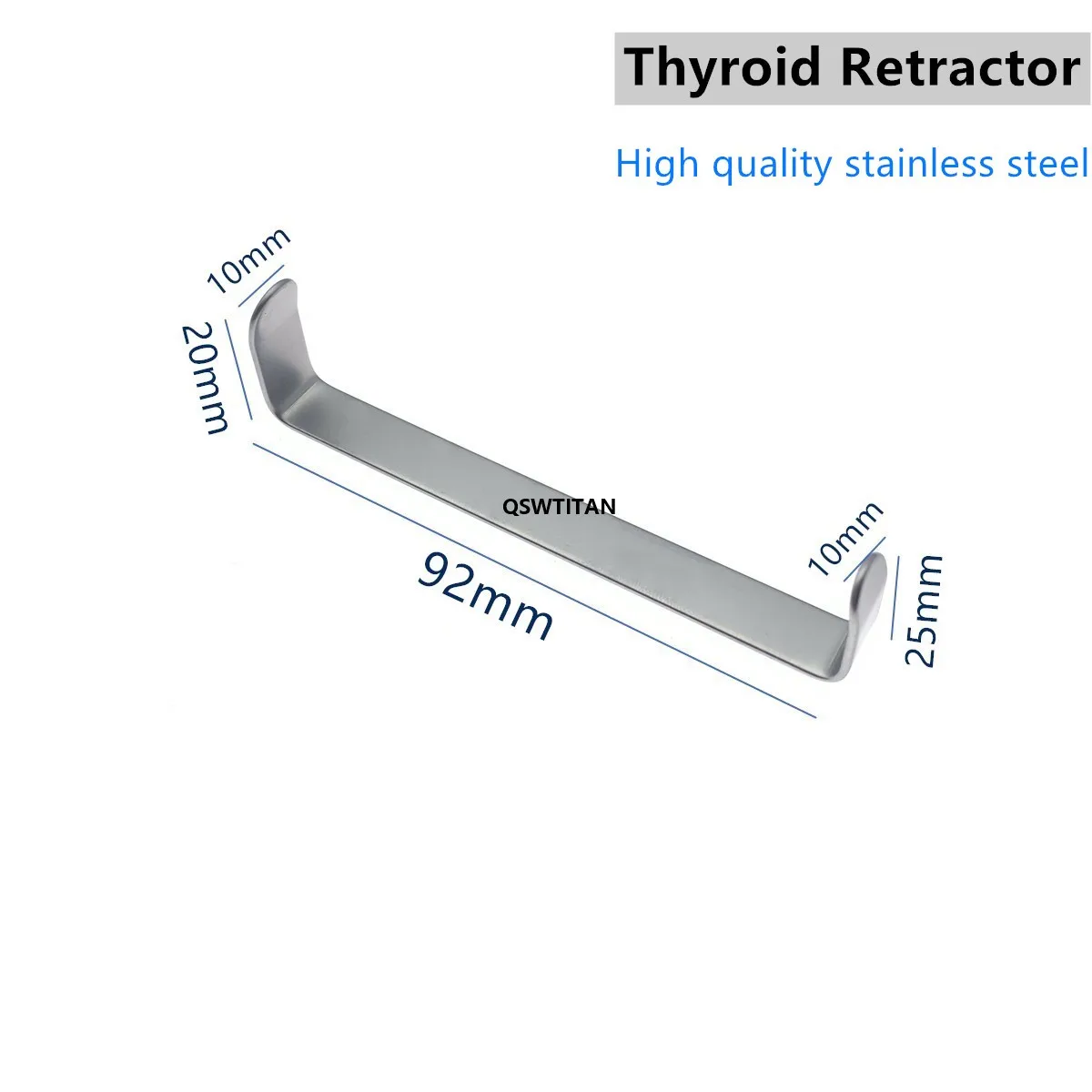 Stainless Steel Farabeuf Thyroid Retractor Thyroid Hook Tissue Retractor Veterinary orthopedics Instruments