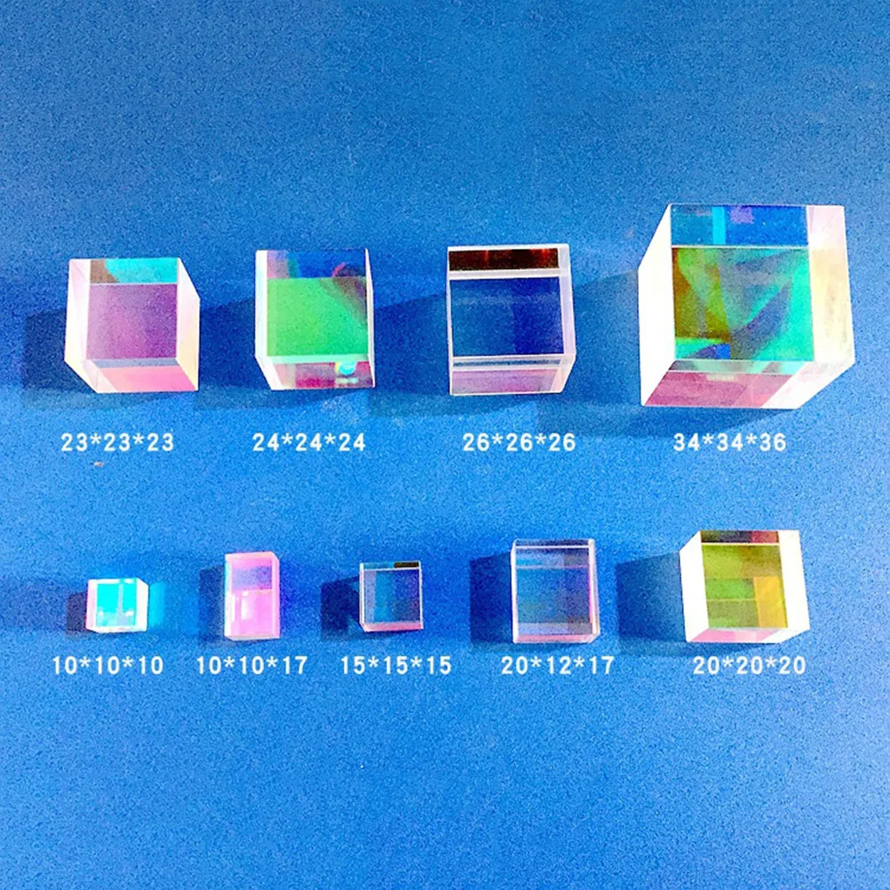 

Optical Glass Rgb Prism Crystal 15x15x15mm Physics Teaching Science Research Decoration Dispersion Prism Rgb Cube