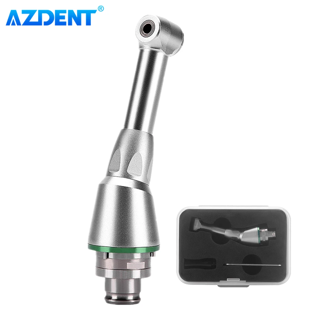 AZDENT Dental 16:1 Reduction Contra Angle Handpiece Head Push Button for Electric Endo Motor Dentistry Endodontic Treatment Tool