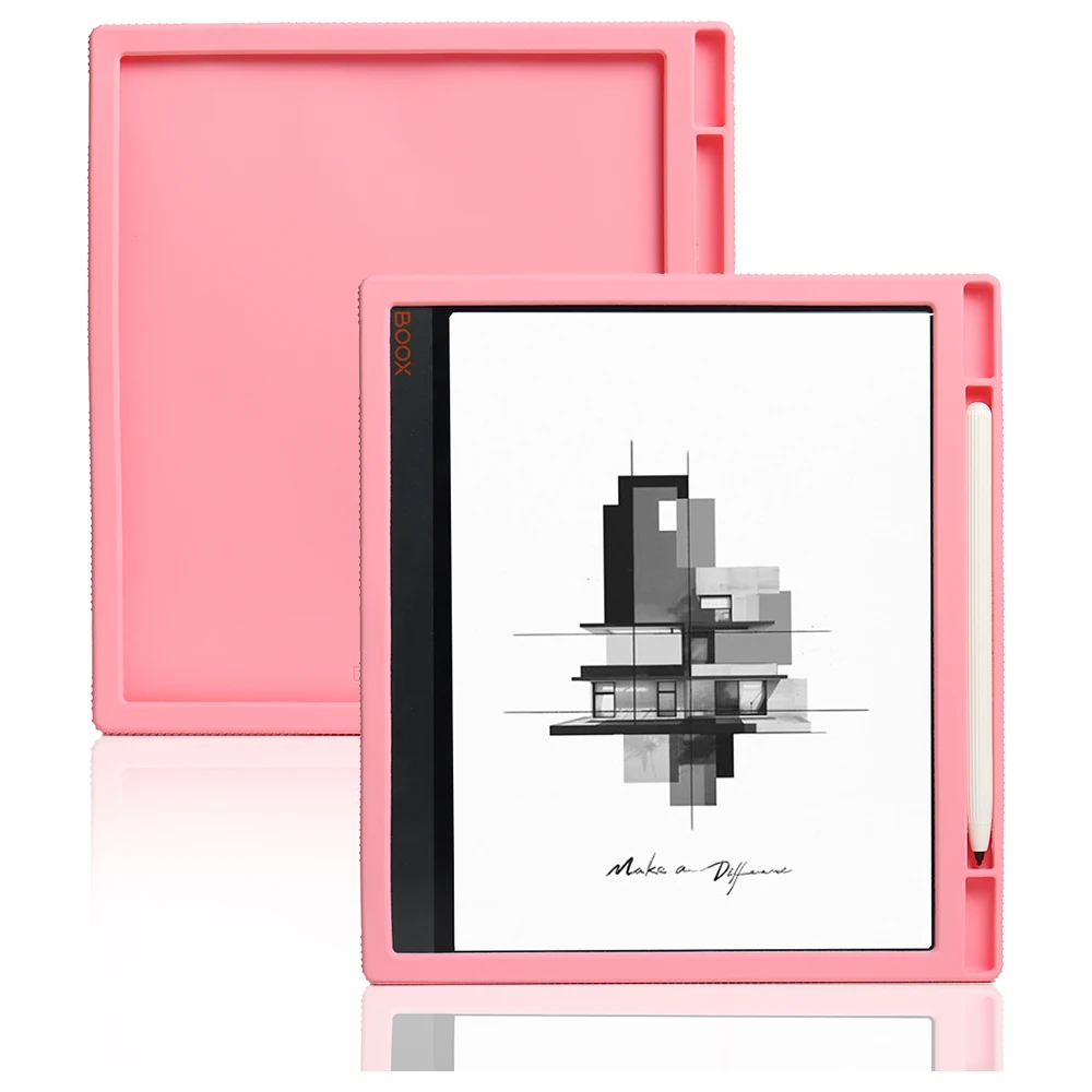 Slim Silicone Back Cover For Onyx Boox Note Air 3C Case 10.3' EBook Soft Funda with Pencil Holder Note Air 2 Plus GO/X2/X/X3pro