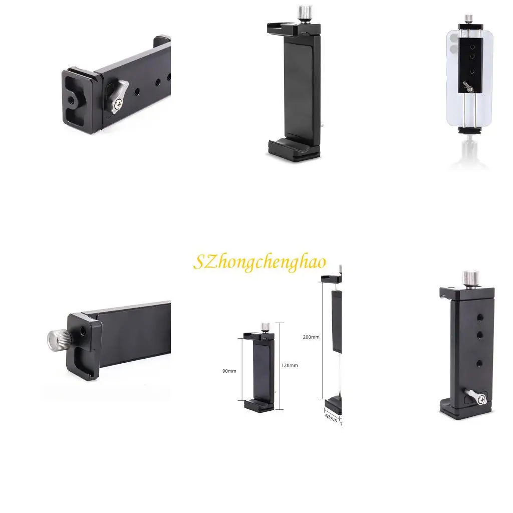 

Aluminum Phone Tripods Adapter with Quick Release Plate for Phone 601D