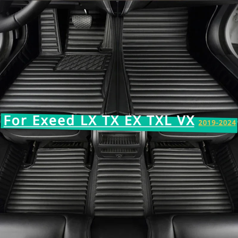 

Custom Car Floor Mats for Exeed LX TX ET TXL VX 2019-2024 Weather Anti-Slip Liners Interior Accessories Carpet Rugs Trunk Foot