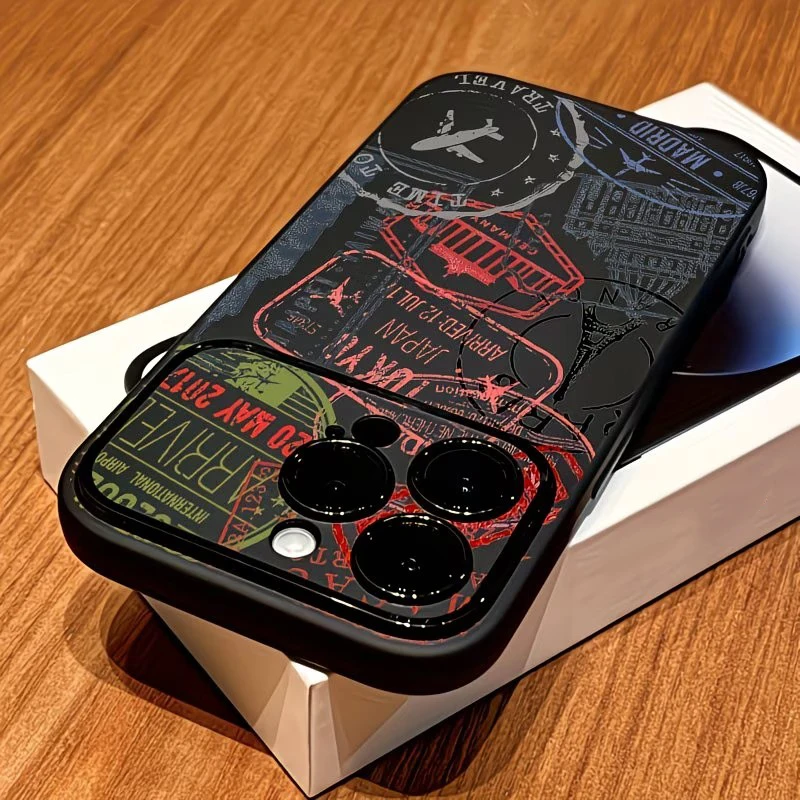 Musteretiketten Weiche TPU-Handyhülle für iPhone 17 18 Pro Hülle für iPhone 11 13 15 16 12 14 Pro Max Plus XR XS X Stoßfeste Abdeckung – Detail 1