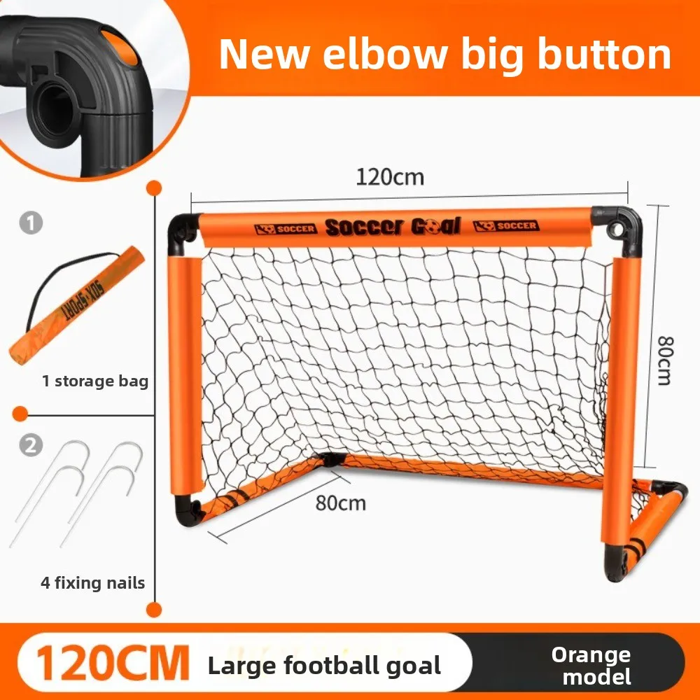 Nouveau but de Football pliable pour enfants avec clous au sol, filet de Football Portable pour jeux de parc