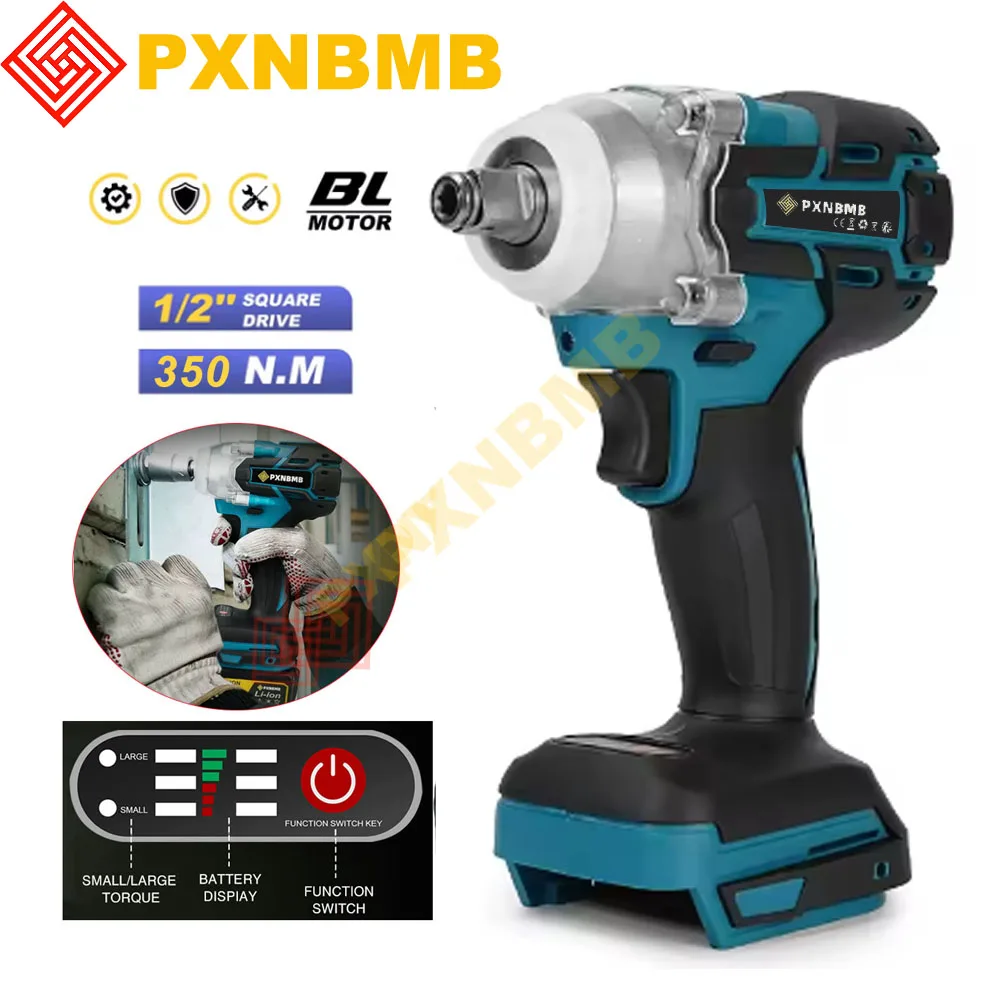 

350N.M DTW285 Tools Impact Wrench Machine Brushless Cordless Electric Wrench High Torque Rechargable Tool For Makita 18V Battery