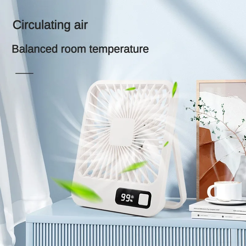 New Portable Desk Handheld Fan Air Cooler Electric Hang Ceiling Rechargeable Tower Table Fan 2000mah High Endurance for Home