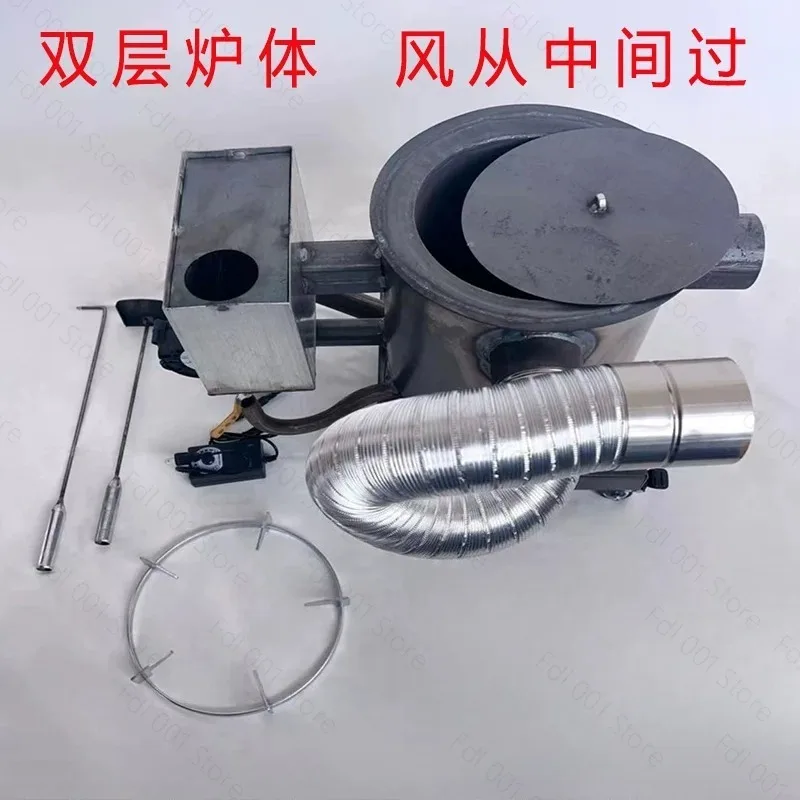 2026 New Waste Combustion Stove Warm Air Hot Blast Stove Heating Cooking Vegetables Greenhouse Warming Rural Household