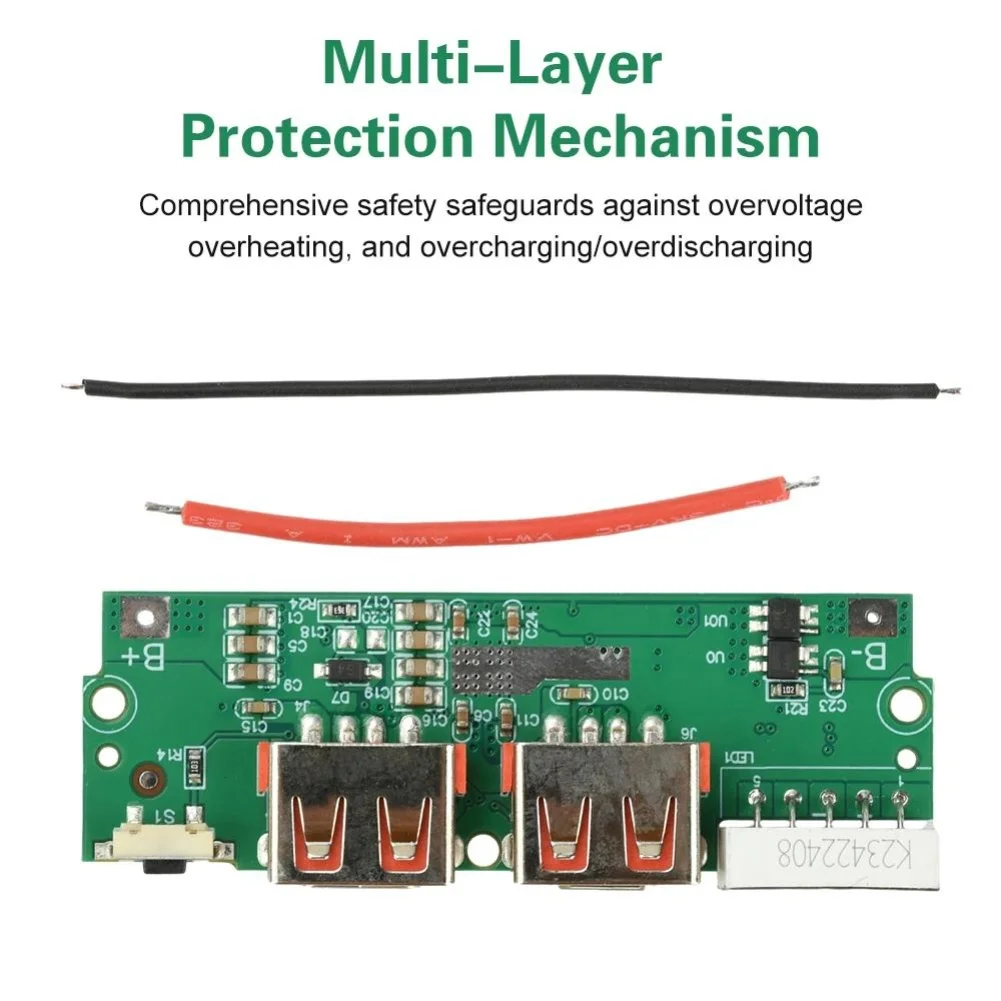22.5W Fast Charging Power Bank Motherboard With Digital Display, DIY Power Bank Motherboard Quick Charge Module