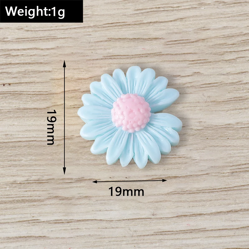 Tusember 15 Stück Mix Niedliche Blumen-Flatback-Harz-Cabochons Verzierungen DIY Scrapbooking für Mädchen Haarnadel Brosche Geburtstagsgeschenke – Detail 1