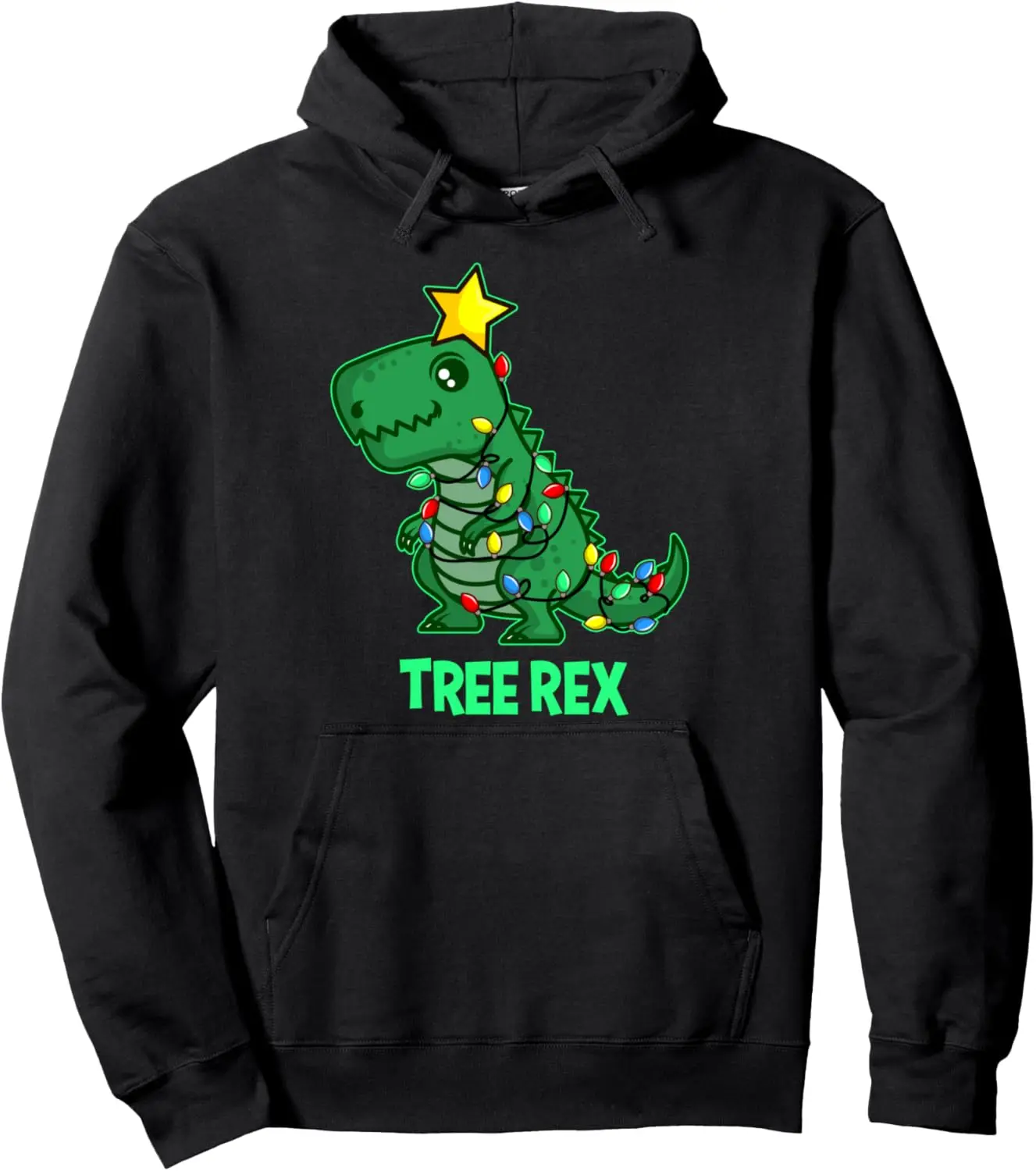 Ugly Christmas Sweater T REX Christmas Tree Rex Pullover Hoodie Print on Demand Hoodies funny Hoodie women mens Hoodie tops