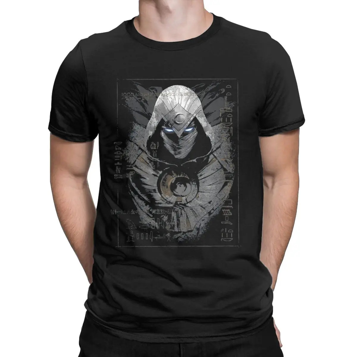 Moon Knight Marvel T-Shirts for Men Disney Casual Pure Cotton Tees Round Collar Short Sleeve T Shirt New Arrival Tops