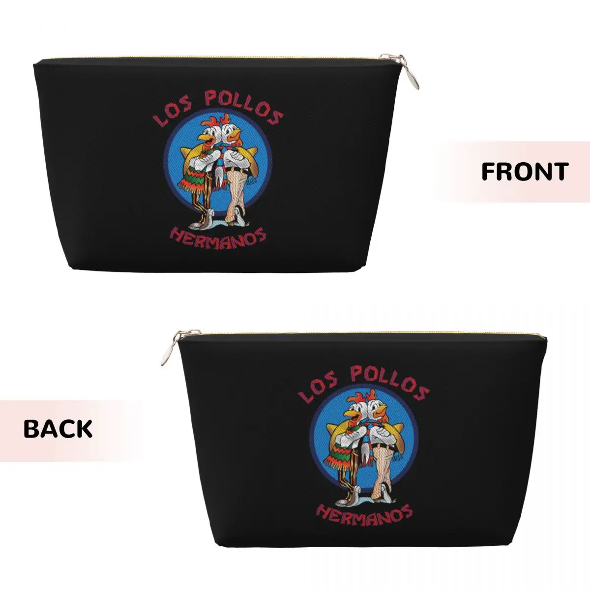 Custom Travel Funny Los Pollos Hermanos Toiletry Bag Cute Breaking Bad Cosmetic Makeup Organizer Beauty Storage Dopp Kit Case