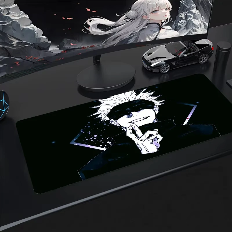 Gaming Mouse Pad Gamer Large Home Keyboard Pad Mouse Mat MousePads Anime Jujutsu Kaisen Anti-slip Gamer Natural Rubber Table Mat