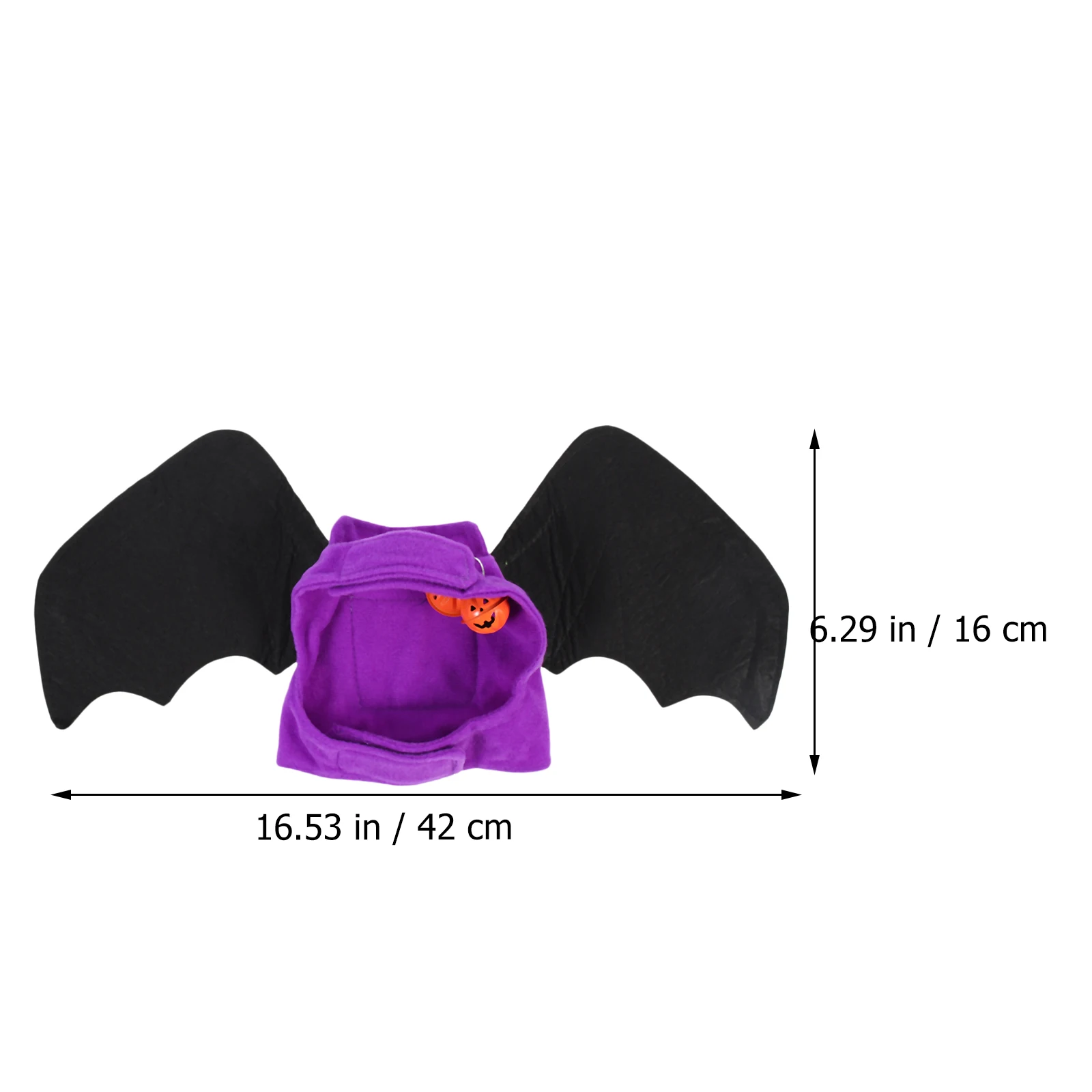 

Bat Halloween Costume For Dog Cat Cosplay Party Accessory Foldable Bat Wing Decorative Pet Clothing Hook Loop Fastener Durable