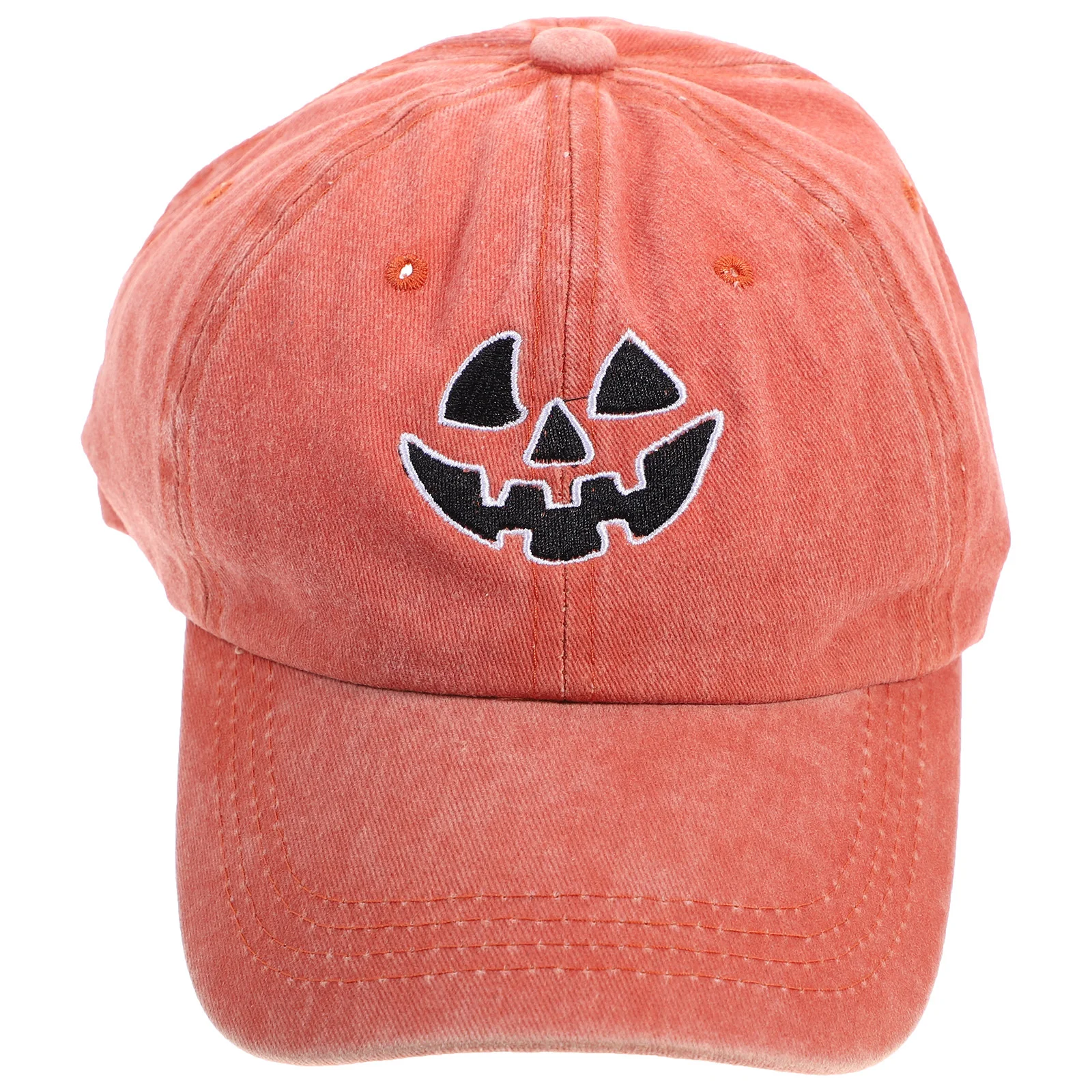 

Embroidered Halloween Hat Washable Cotton Baseball Cap Adjustable Buckle Unisex Sun Protection Party Cosplay Everyday Wear