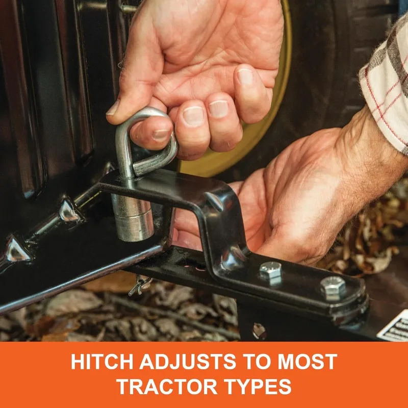 المنزل. 45-0492 مكنسة العشب مقاس 44 بوصة، 25 مترًا مكعبًا. سعة حقيبة قادوس القدم؛ صائد أوراق الشجر والعشب، مع فرشاة قابلة للتعديل He