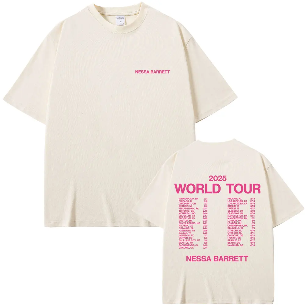 

Nessa Barrett Aftercare Tour 2025 T-shirt Men Women Fashion Pop Punk Music Short Sleeve T Shirt Cotton Vintage Tshirt Fans Gift
