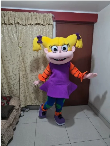 

New Adult Hot Sale Foam Blonder Girl Fancy Cartoon Mascot Costume Plush Christmas Fancy Dress Halloween Mascot Costume