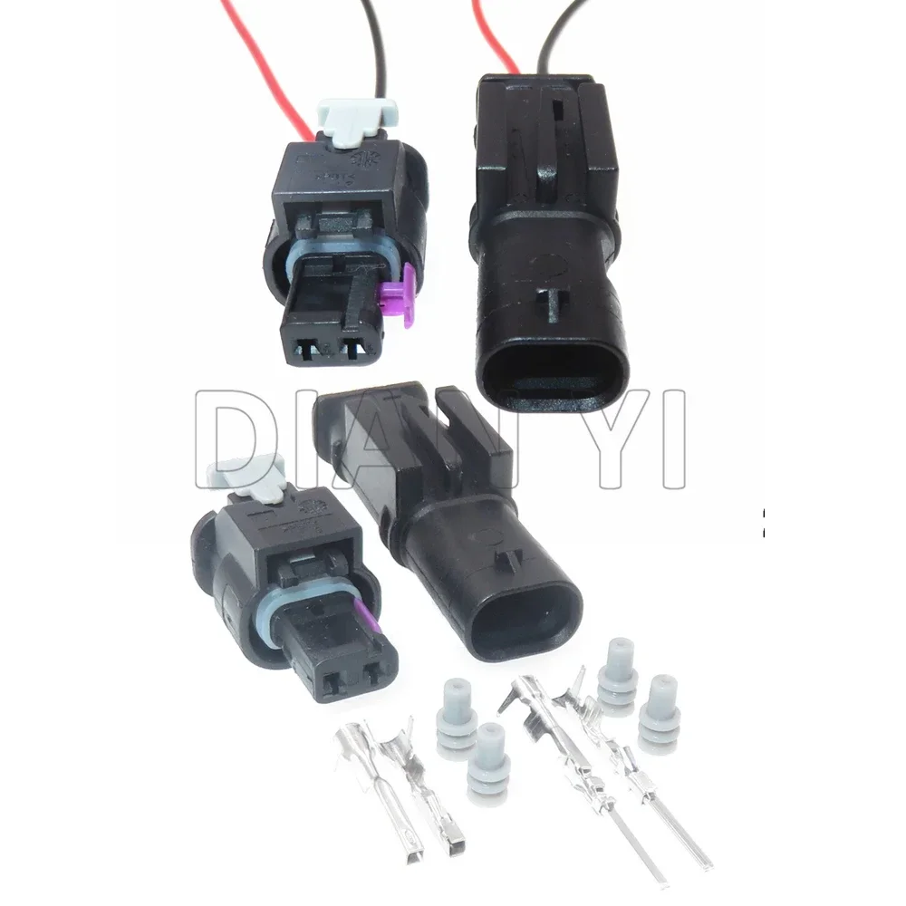 

1 Set 2 Way Car Fuel Spray Nozzle/Urea Mercury Sensor Waterproof Wire Cable Socket AC Assembly 4F0973702 1-1718643-1 1-1703498-1
