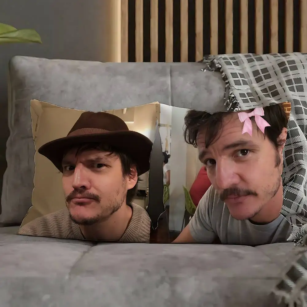 P-Pedro P-Pascal Daddy Pillow Case For Sofa Decor Car Office Room Printing Cushion Cover Decorations and Protector