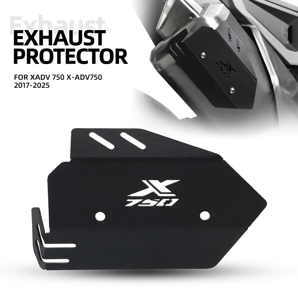 For HONDA XADV 750 X-ADV750 2017-2024 2025 Motorcycle Exhaust Pipe Heat Shield Protector Riding Scald Proof Lid Guard X-ADV 750