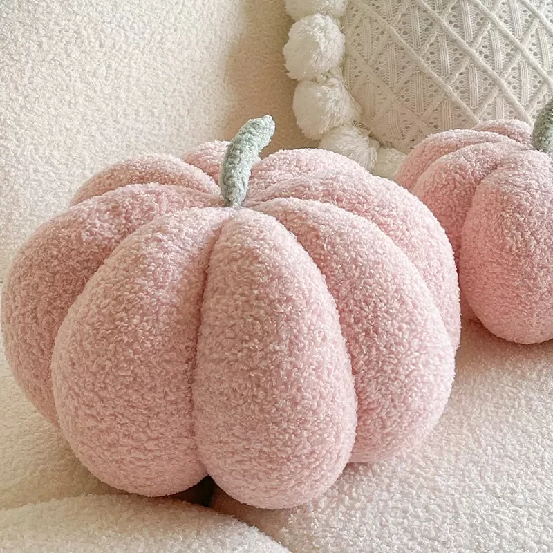 INS Tulip Back Pillow for Girls, Cute Pumpkin Cushion, Home Decor Props