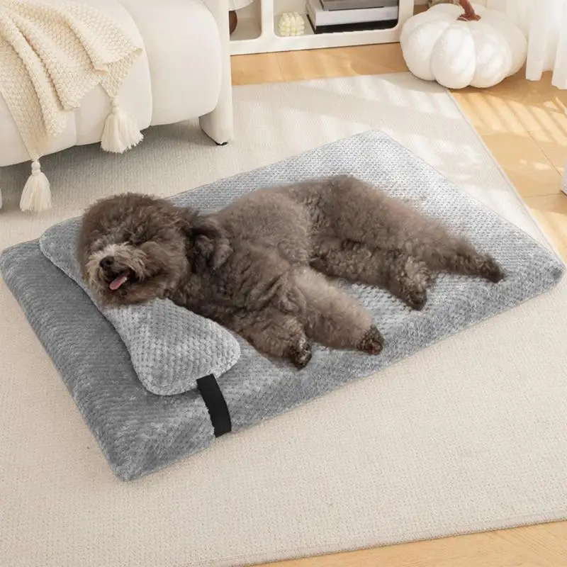 Orthopedic Dog Bed Orthopedic Sofa Bed Mat With Removable Pillow Nonskid Bottom Pet Couch Bed Couch Dog Pet Bed Dog Crate Bed