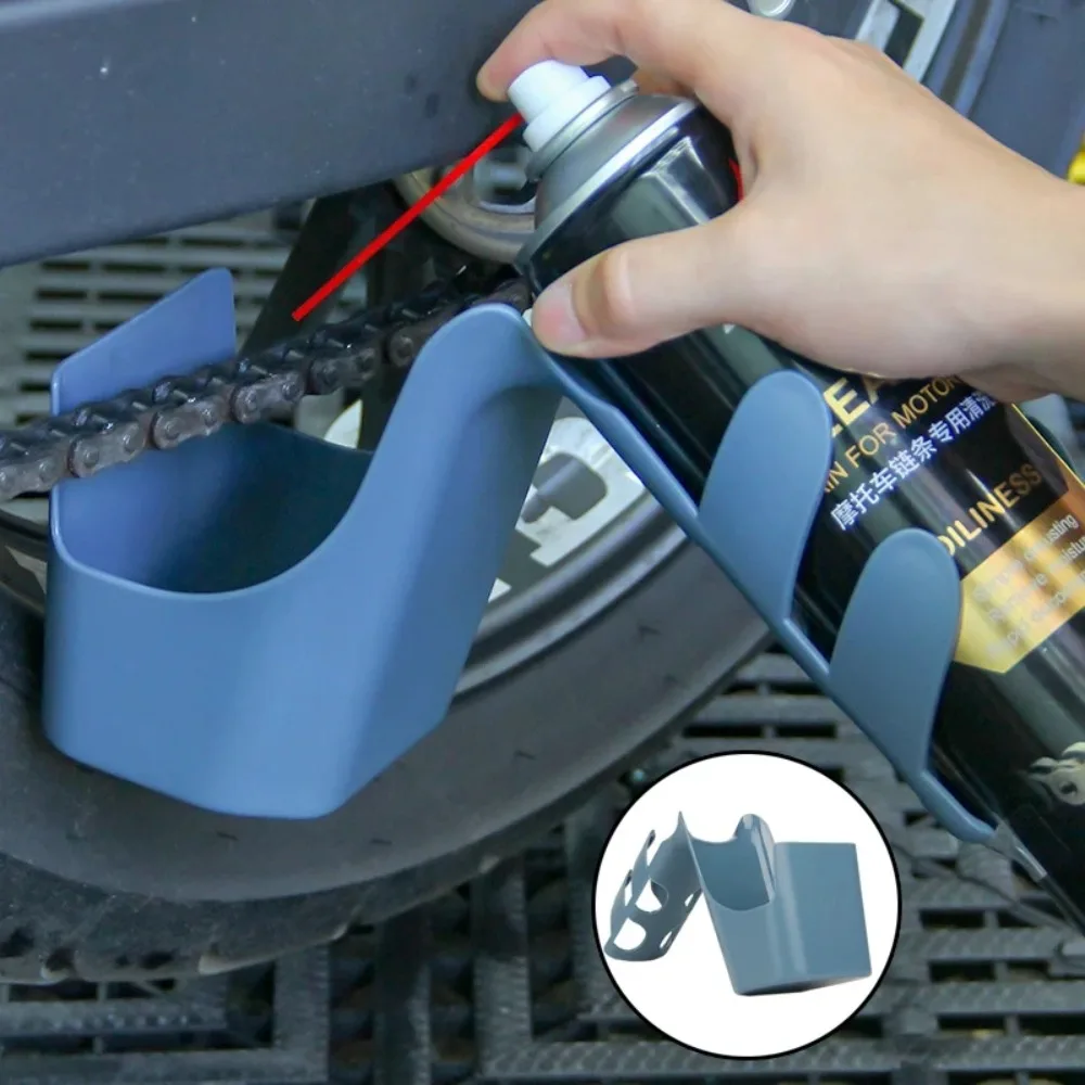 1PCS Motorcycle Bicycle Grease Storage Tool Box Chain Cleaner Chain Oil Anti-Splatter Tool Set view 5