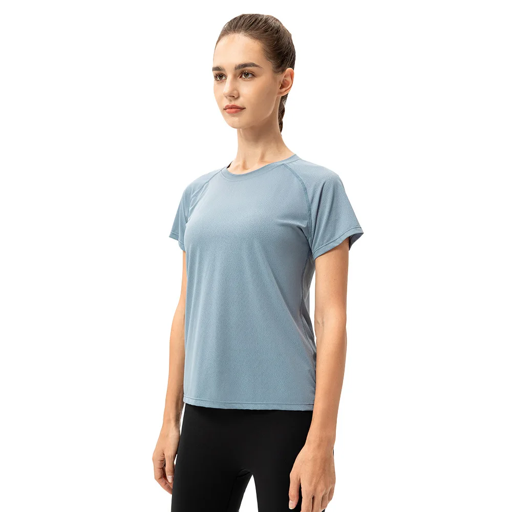 Yoga Tops Women Loose Casual Sports Short Sleeve Breathable Running Training T-shirt Workout Quick Dry Fitness top Gym T Shirt