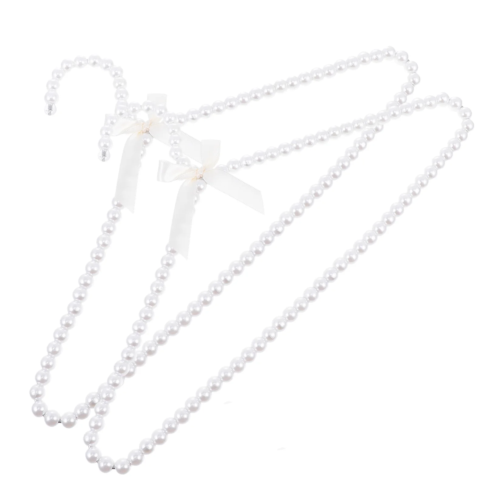 2 Pcs Pearl Hangers for Women Mini Toys Clothes Display Drying Rack Baby Clothing