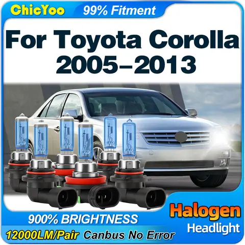 30000LM Auto Faro Alogeno 6000K Bianco Auto Lampade 12V Per Toyota Corolla 2005 2006 2007 2008 2009 2010 2011 2012 2013