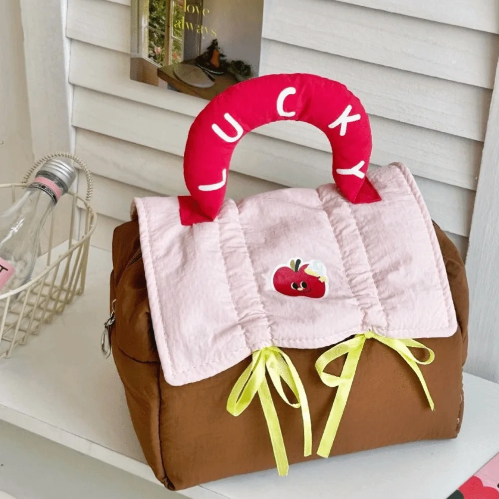 

Dopamine Color Cute Cabin Makeup Bag House-shaped Square Handheld Cosmetic Case Organizer Case Kawaii Toiletry Bag Outdoor