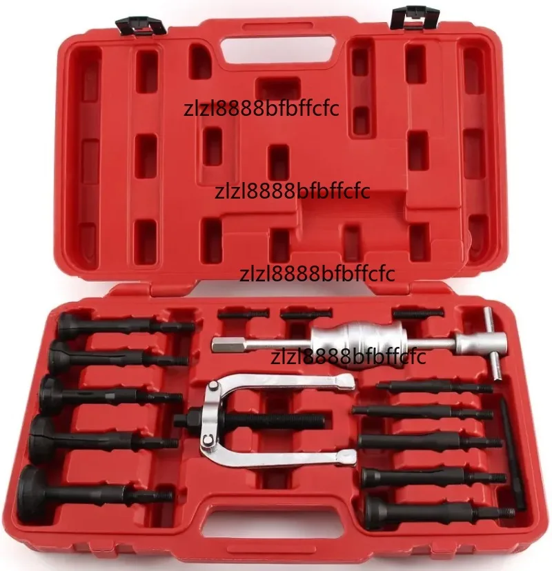 Suitable for 16Pcs Bearing Extractor Set Inner Internal Blind Remover Tool W/ Slide Hammer