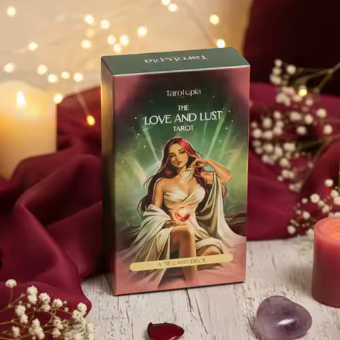 The Love and Lust Tarot 78-Card Deck for Passion, Intimacy &amp; Soulful Love Readings - 10.3*6cm Modern Art Style