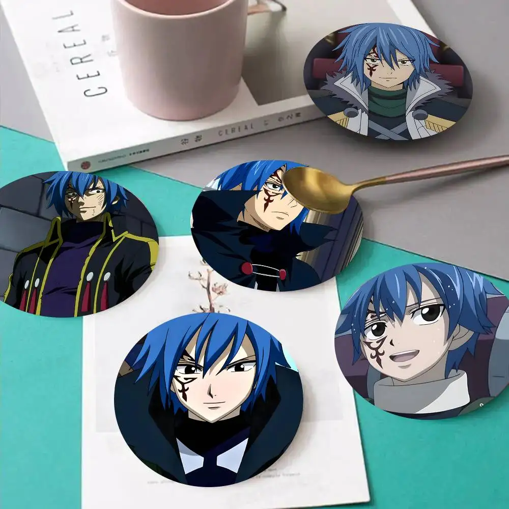 1pc Mystogan Anime Characters Wooden Coaster Colour Printing Cup Mat Home Desk Decoration Gifts
