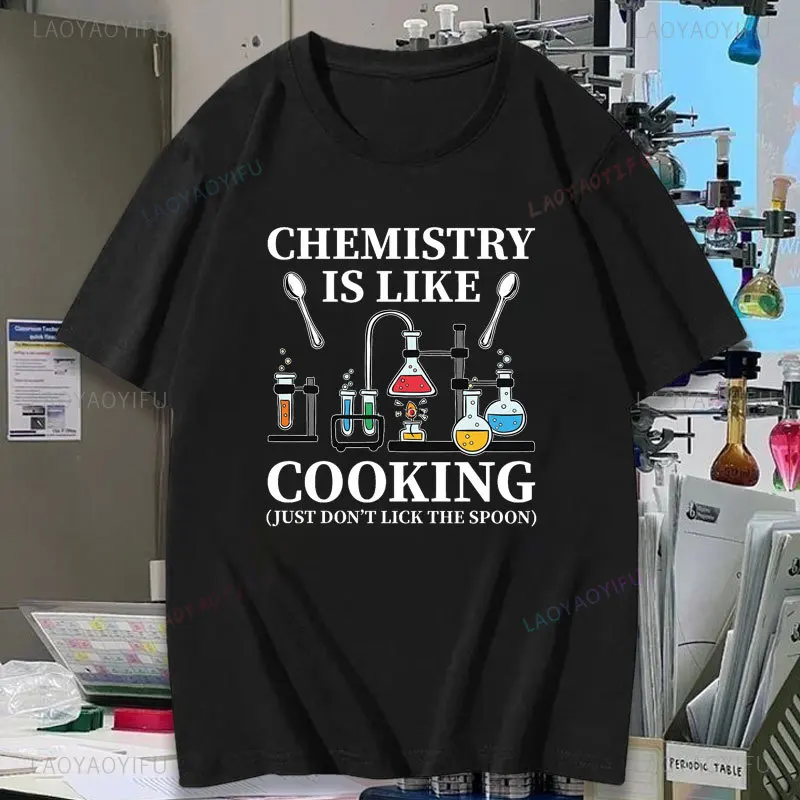 I Made A Chemistry Joke There Was No Reaction Woman Graphic T Shirts Science Teacher Funny Summer High Quality Cotton T-shirt