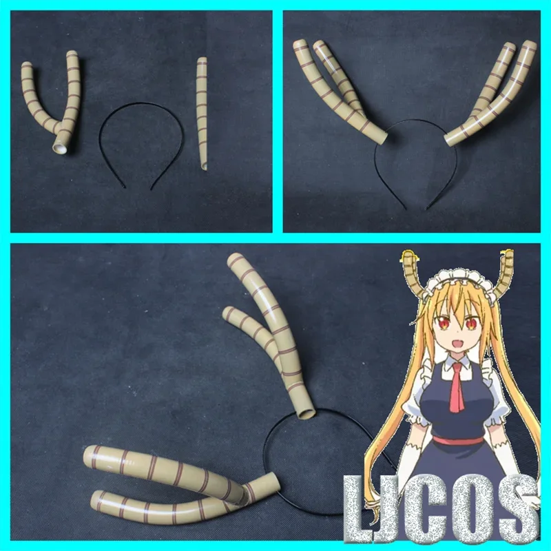 Anime Miss Kobayashi's Dragon Maid Tooru Tohru Cosplay Dragon Horns Headband Hair Band Cosplay Props Accessories Halloween