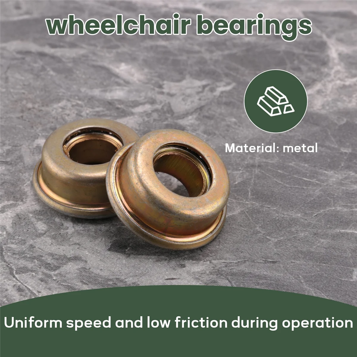 New Diving Fork Bearing Inner Diameter 1/2 Inch 12.7X27X30mm Wheelchair Accessories H009 / H005 Wheelchair Bowl Bearing