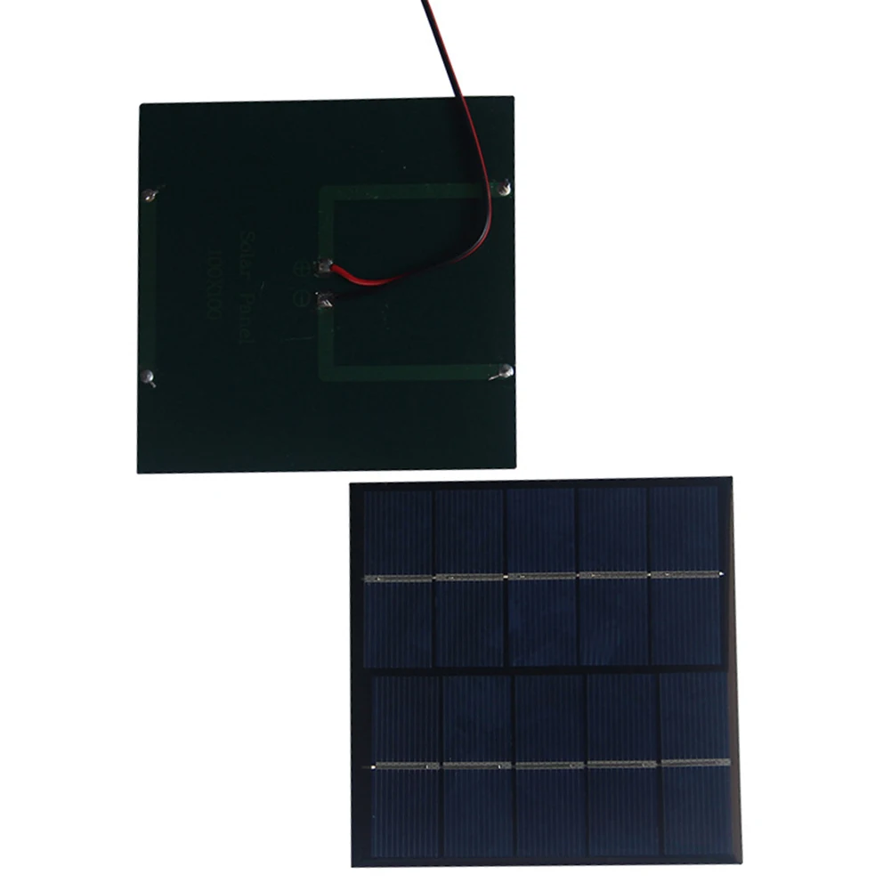 1,2 Вт 5 В солнечная панель небольшой мощности аварийные панели 100*100 мм уличное солнечное зарядное устройство мини-солнечная батарея для кемпинга, пешего туризма, альпинизма