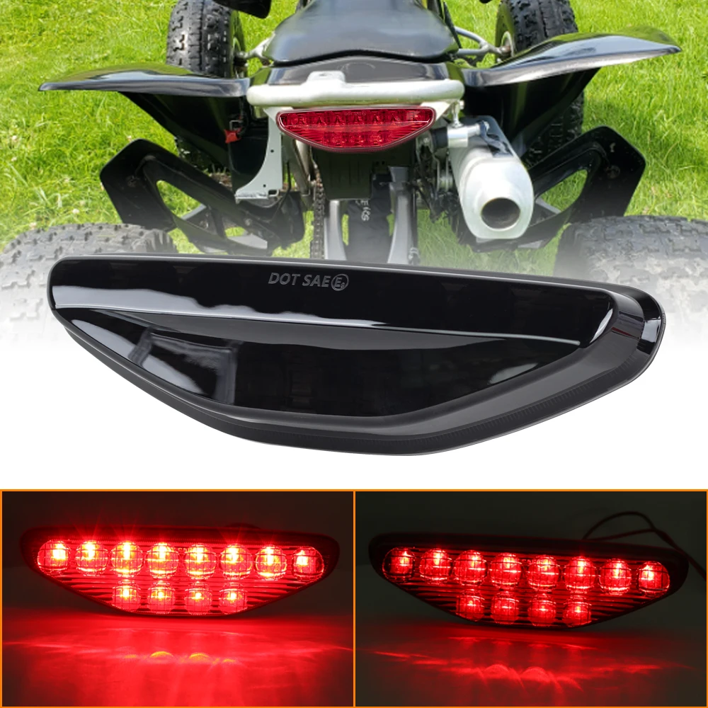 ATV Red LED Tail Light Assembly for Honda TRX 450R, Rear Brake Stop Light Tail Lamp for Honda TRX 450 R ER 2006-2014