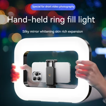 Three-Color Dimming, Ring Rabbit Cage Fill Light Selfie Live Broadcast Photography Light…