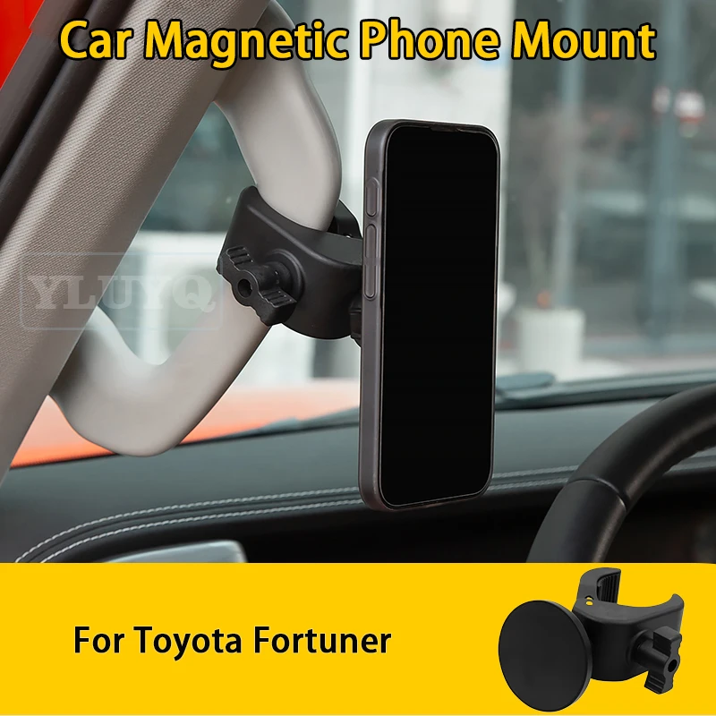 

For Toyota Fortuner car magnetic phone holder, gravity navigation mount, central dashboard, A-pillar, car interior accessory