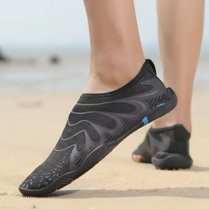 Men Big Size Quickly Drying Outdoor Beach Swimming Shoes Lovers Soft Sole Slip On Hiking Shoes Wading Shoes Diving Shoes